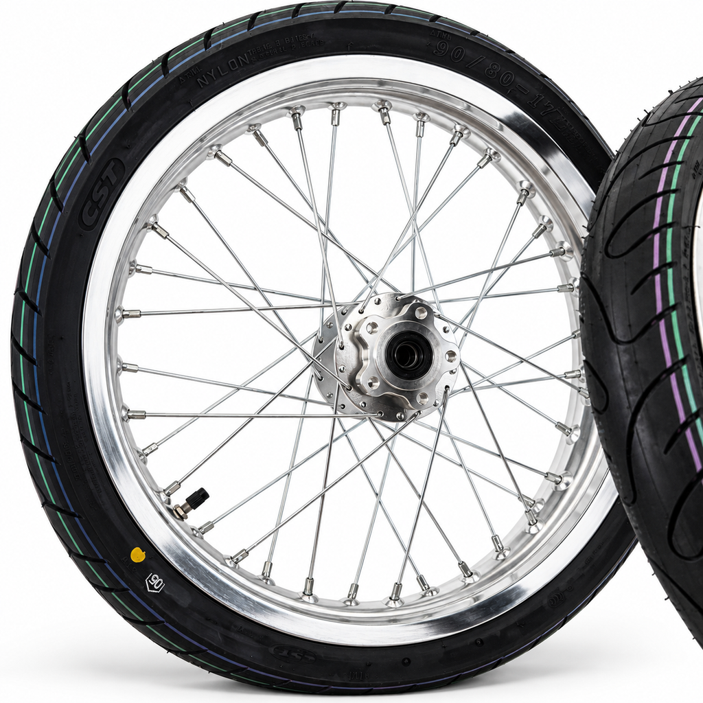 17" CST Chrome LBX/ERide Supermoto Kit